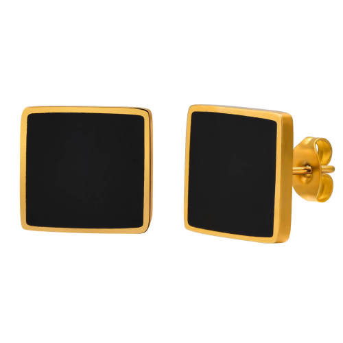 Wholesale Stainless Steel Square Stud Earrings