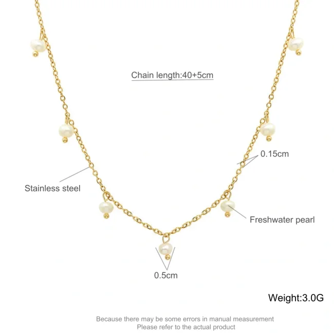 Wholesale Stainless Steel Necklace with Pearl