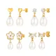 Wholesale Stainless Steel Zirconia Pearl Earrings