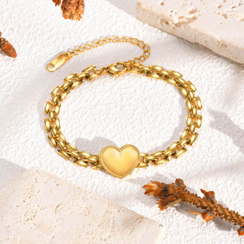 Wholesale Stainless Steel Heart Fashion Bracelet