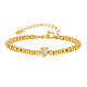 Wholesale Stainless Steel Beads Copper Heart Bracelet