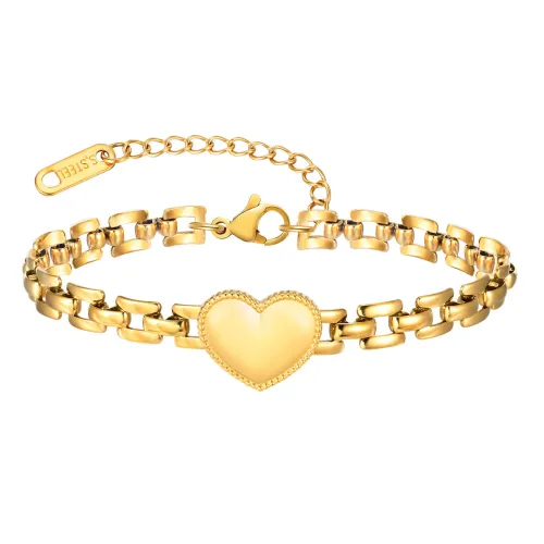 Wholesale Stainless Steel Heart Fashion Bracelet