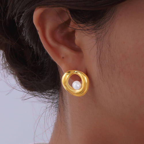 Wholesale Stainless Steel Gold Stud Earrings