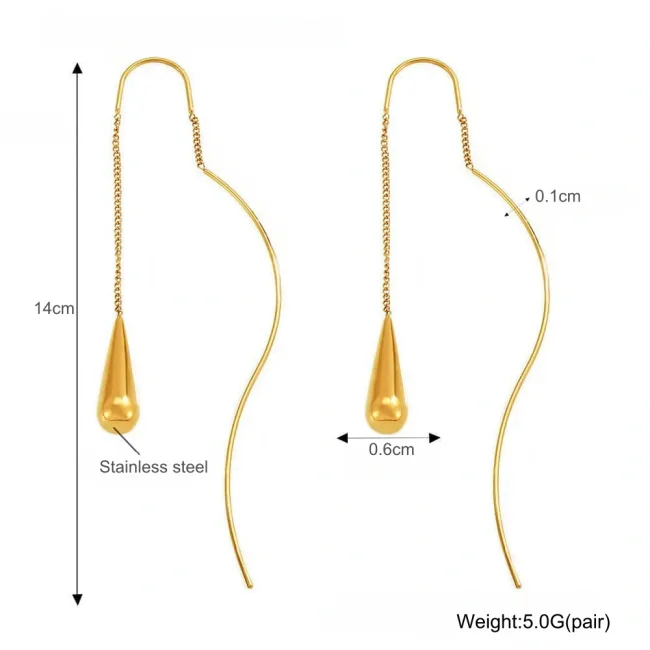 Wholesale Stainless Steel Drop Earring