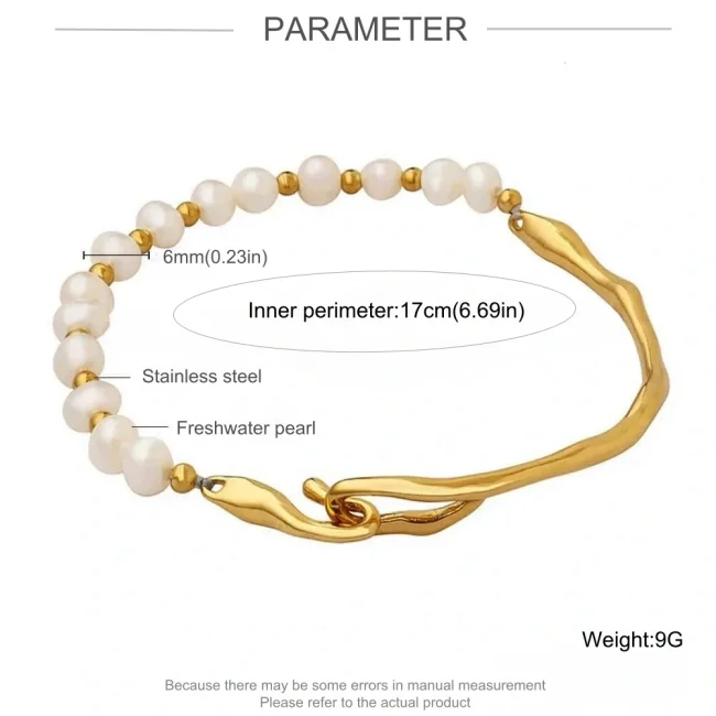Wholesale Stainless Steel and Pearl Bangle