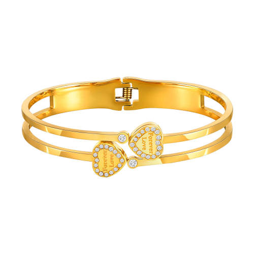 Wholesale Stainless Steel Forever Love Bangle