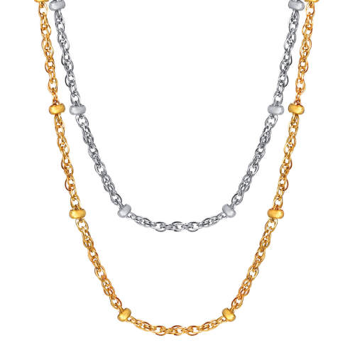 Wholesale Stainless Steel Chain and  Bead Necklace