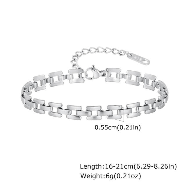 Wholesale Stainless Steel Strap Chain Bracelet