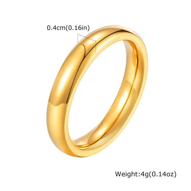 Wholesale Stainless Steel Highpolished Curved Ring