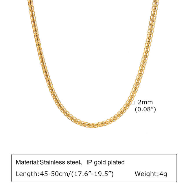 Wholesale Stainless Steel Braided Handmade Chain