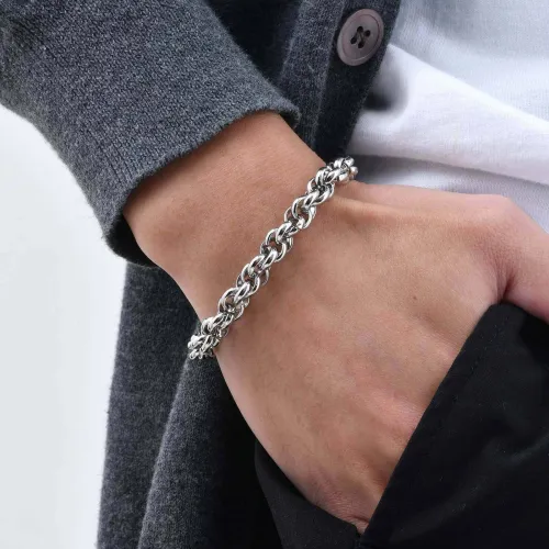 Wholesale Stainless Steel Twist Chunky Bracelet