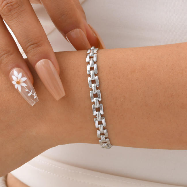 Wholesale Stainless Steel Strap Chain Bracelet
