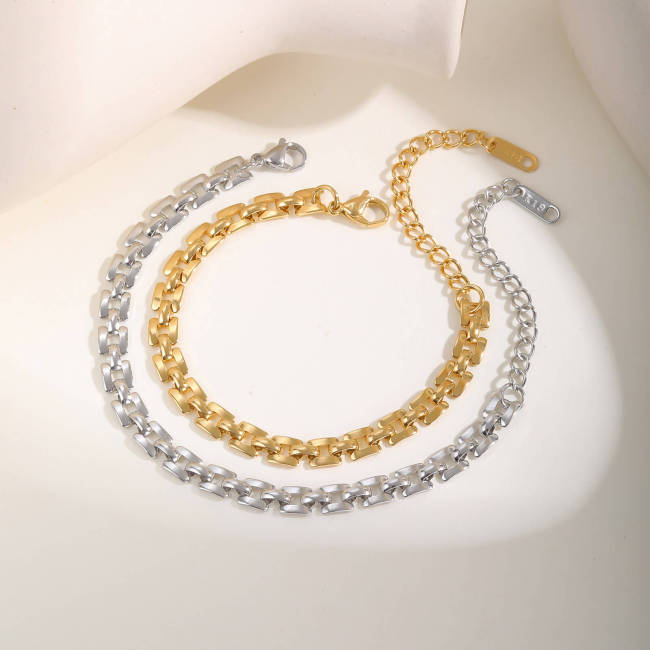 Wholesale Stainless Steel Strap Chain Bracelet