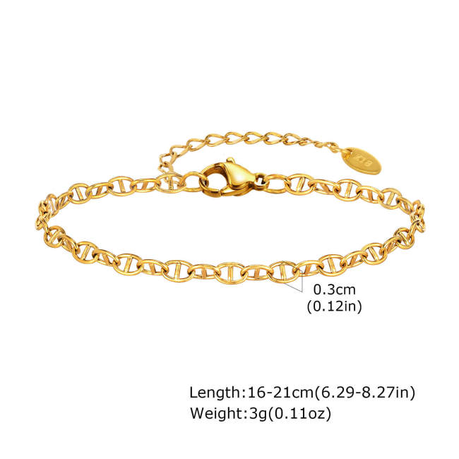 Wholesale Stainless Steel Gold Bracelet