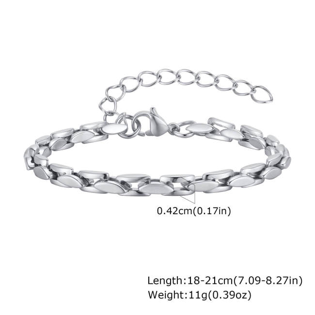 Wholesale Stainless Steel Chain Couple Bracelet