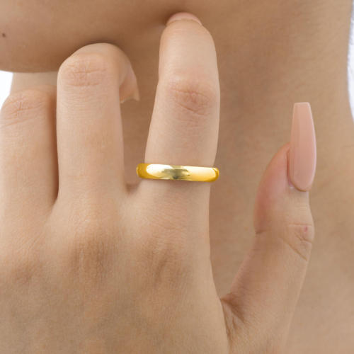 Wholesale Stainless Steel Highpolished Curved Ring