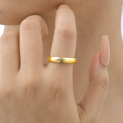 Wholesale Stainless Steel Highpolished Curved Ring