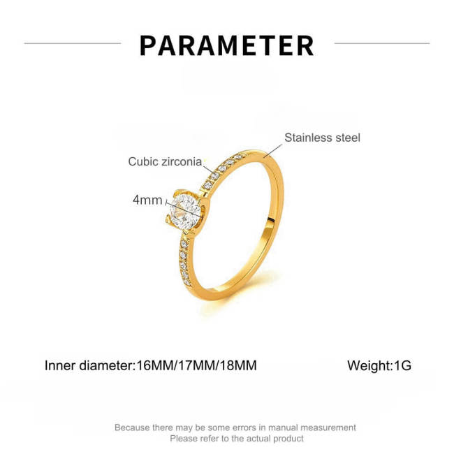 Wholesale Stainless Steel with Zirconia Ring