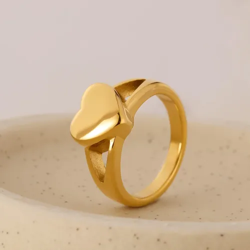 Wholesale Stainless Steel Heart Fashion Ring