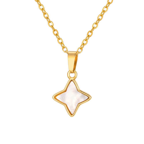 Wholesale Stainless Steel Shell Quadrangle Pendant