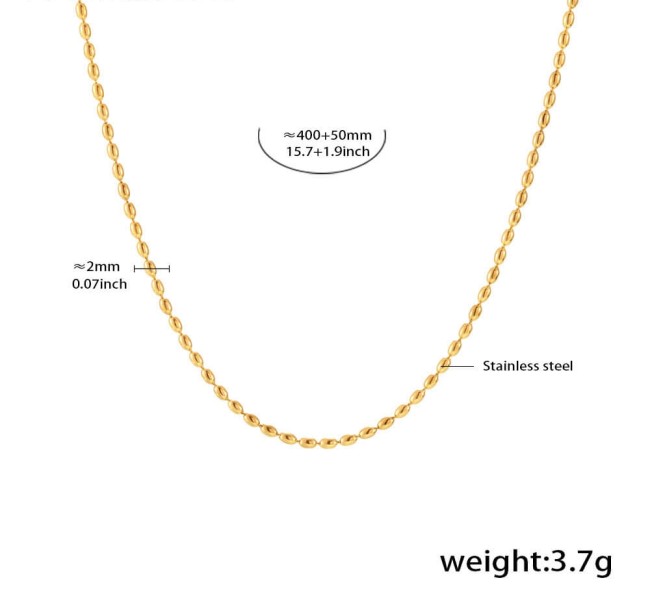 Wholesale Steel Multi-Layered Collarbone Necklace