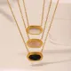 Wholesale Stainless Steel Onyx Necklace