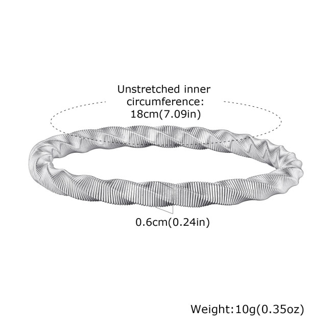 Wholesale Stainless Steel Möbius Spring Bracelet