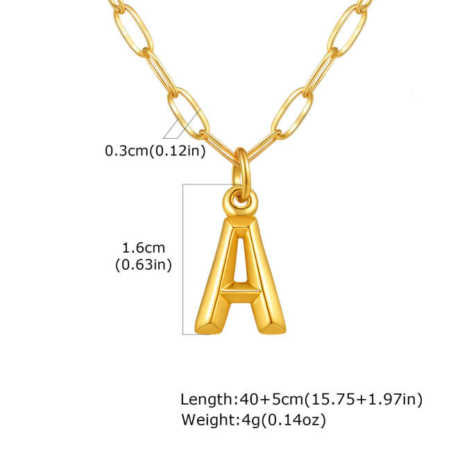 Wholesale Stainless Steel Monogram Necklace