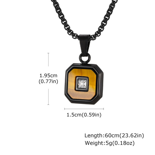 Wholesale Stainless Steel Square Pendant