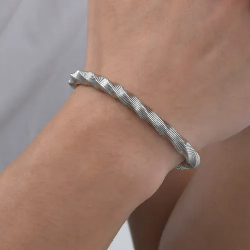 Wholesale Stainless Steel Möbius Spring Bracelet