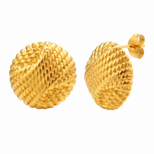 Wholesale Stainless Steel Round Stud Earrings
