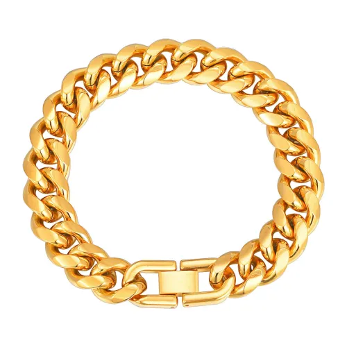 Wholesale Stainless Steel Cuban Chain Chunky Bracelet