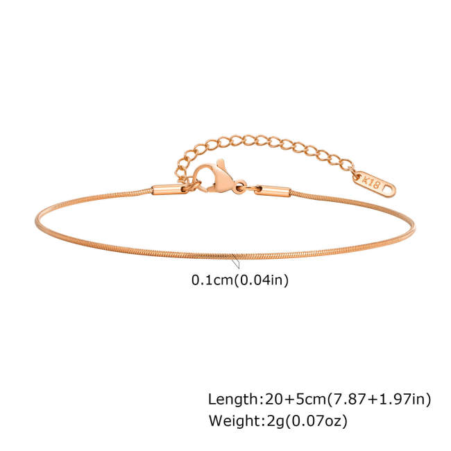 Wholesale Stainless Steel Children's Anklet