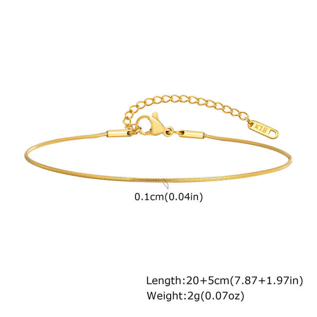 Wholesale Stainless Steel Children's Anklet