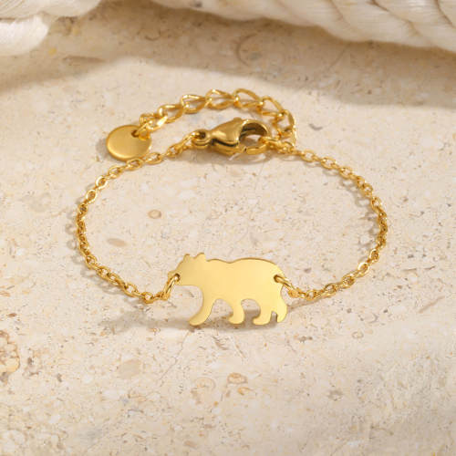Wholesale Children's Stainless Steel Bear Bracelet
