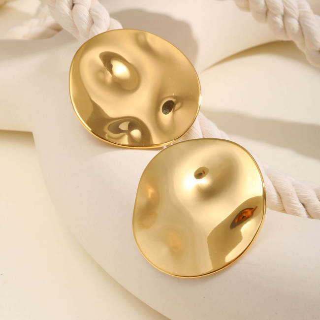 Wholesale Stainless Steel Round Stud Earrings
