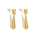 Wholesale Stainless Steel Heart Long Drop Earrings