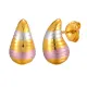 Wholesale Stainless Steel Tri-color Drop Earrings