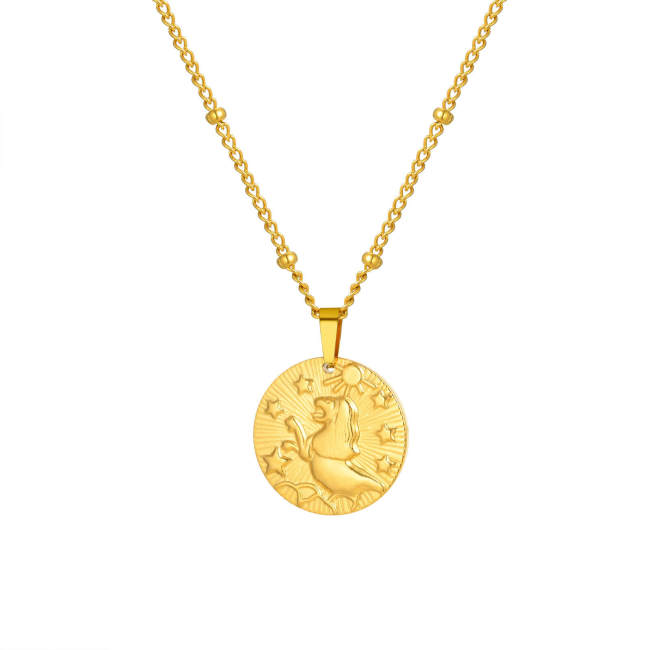 Wholesale Stainless Steel Zodiac Necklace