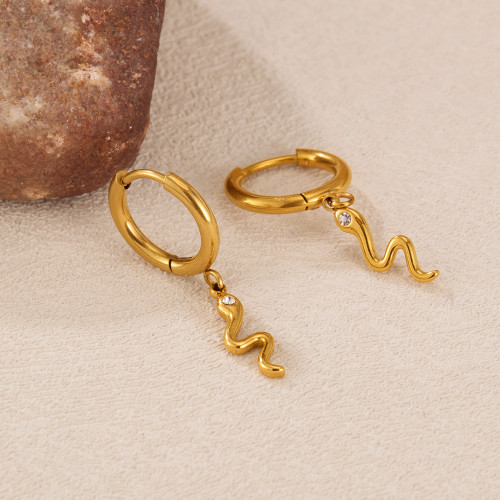Wholesale Stainless Steel Snake Earrings