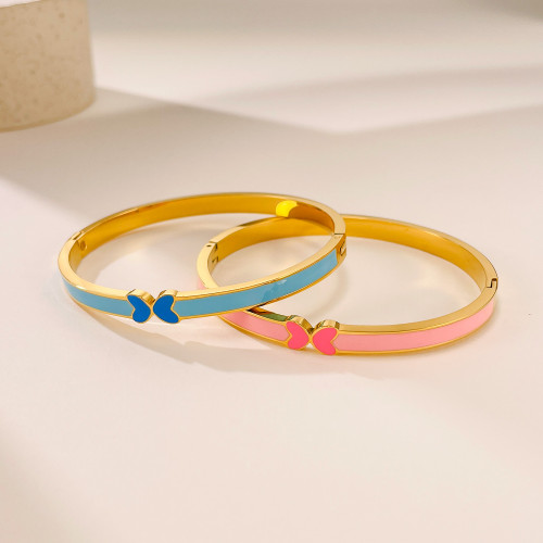 Wholeale Stainless Steel Butterfly Bangle