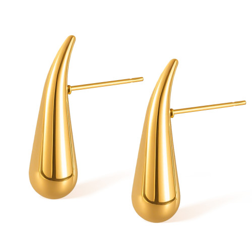 Wholesale Stainless Steel Long Teardrop Earrings