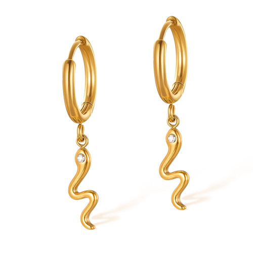 Wholesale Stainless Steel Snake Earrings