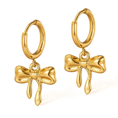 Wholesale Stainless Steel Bow Earrings