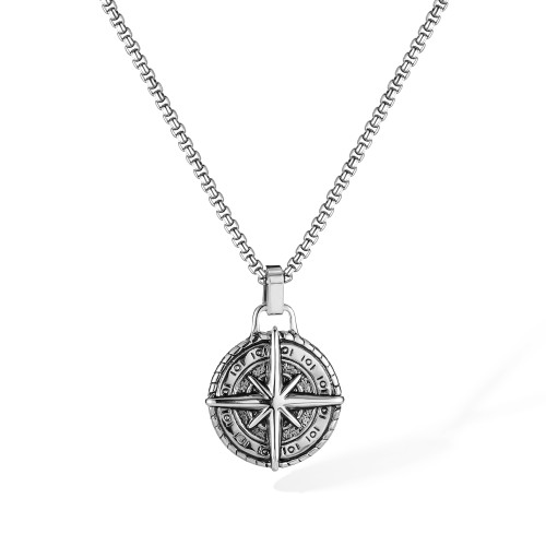 Wholesale Stainless Steel Compass Pendant