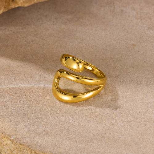 Wholesale Stainless Steel Serpentine Open Ring