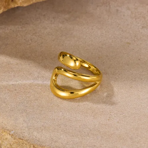 Wholesale Stainless Steel Serpentine Open Ring