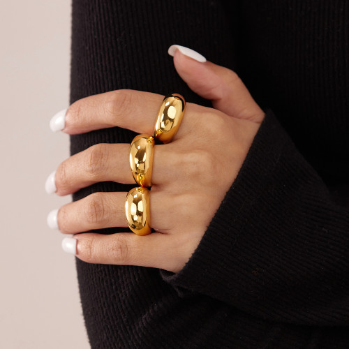 Wholesale Stainless Steel Niche Glossy Ring