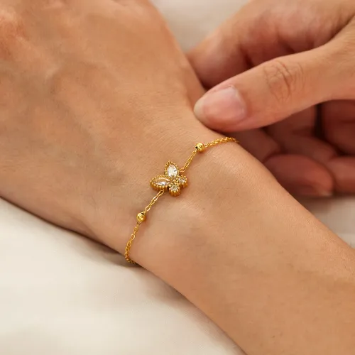 Wholesale Stainless Steel Butterfly Charm Bracelet
