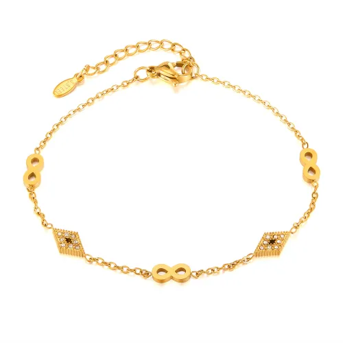 Wholesale Stainless Steel Ladies Infinity Bracelet